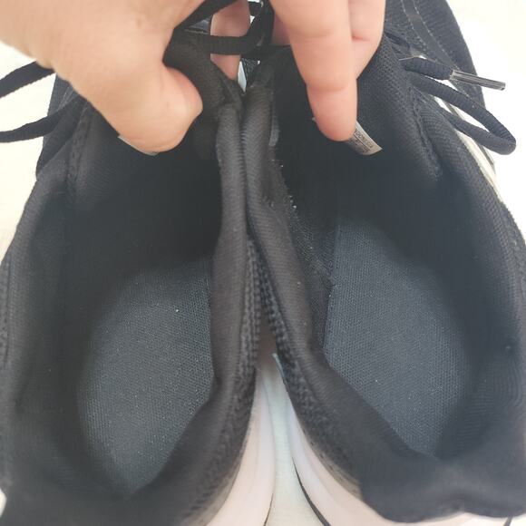 Adidas Shoes Mens 14 Run Falcon Core Black Running Walking Gym Workout Low Tops - Picture 14 of 15